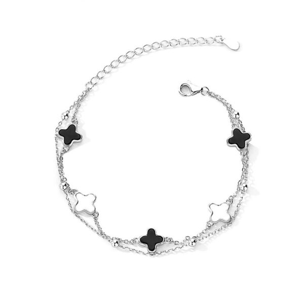 สร้อยข้อมือผู้หญิง Onyx สีเงิน